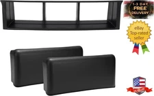 Front Bumper Guards Pads & Lower Center Cover for 2009-2014 Ford F150, Front