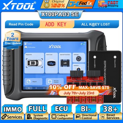 XTOOL X100PAD3 SE Car OBD2 Full System Diagnostic Bidirectional K_y Coding Tool