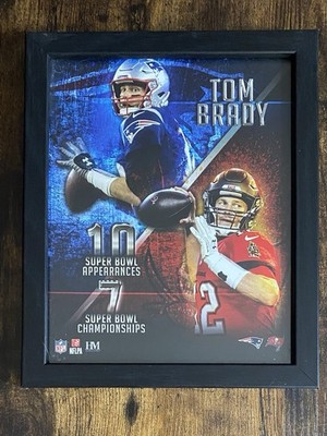 Highland Mint TB Bucs/NE Patriots QB Tom Brady 10 Super Bowl Appearances 7 Champ