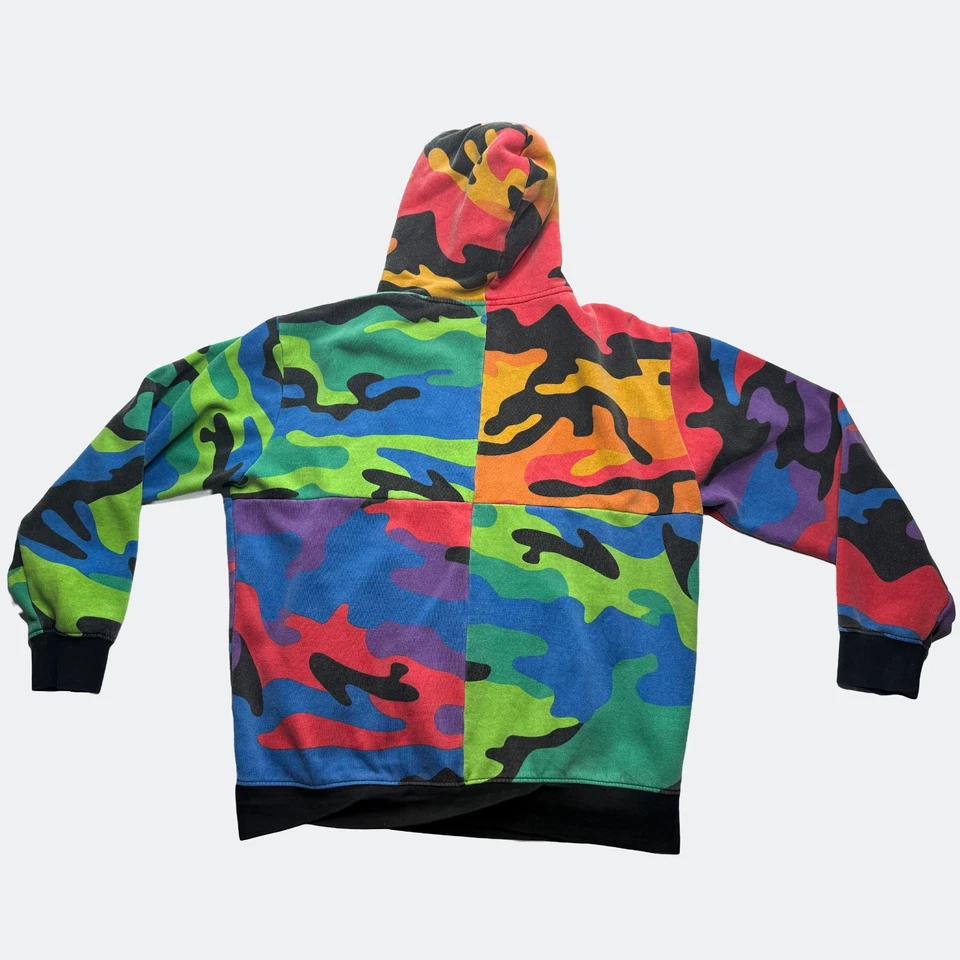 DGK Hoodie Large Multicolor Camo Pullover Skate Streetwear Sweatshirt Men's - Image 3 of 4