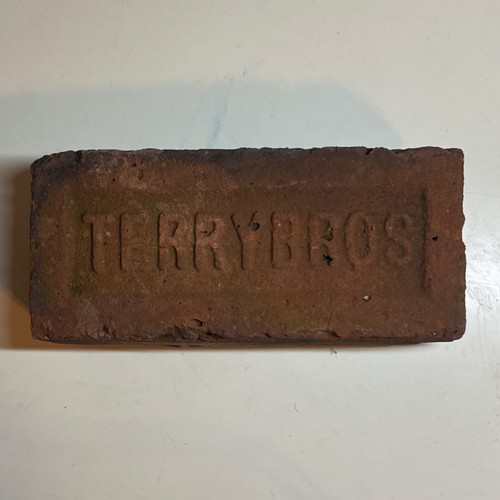 TERRY BROS Embossed Clay Rectangular Brick Red Brown Rough Finish 1850