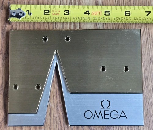 Original Vintage Omega Rare Metal Store Display