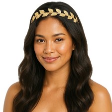 Gold Vine Leaf Roman Headband Costume Accessory