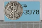 1929-D 50C WALKING LIBERTY SILVER HALF DOLLAR RAW-3978