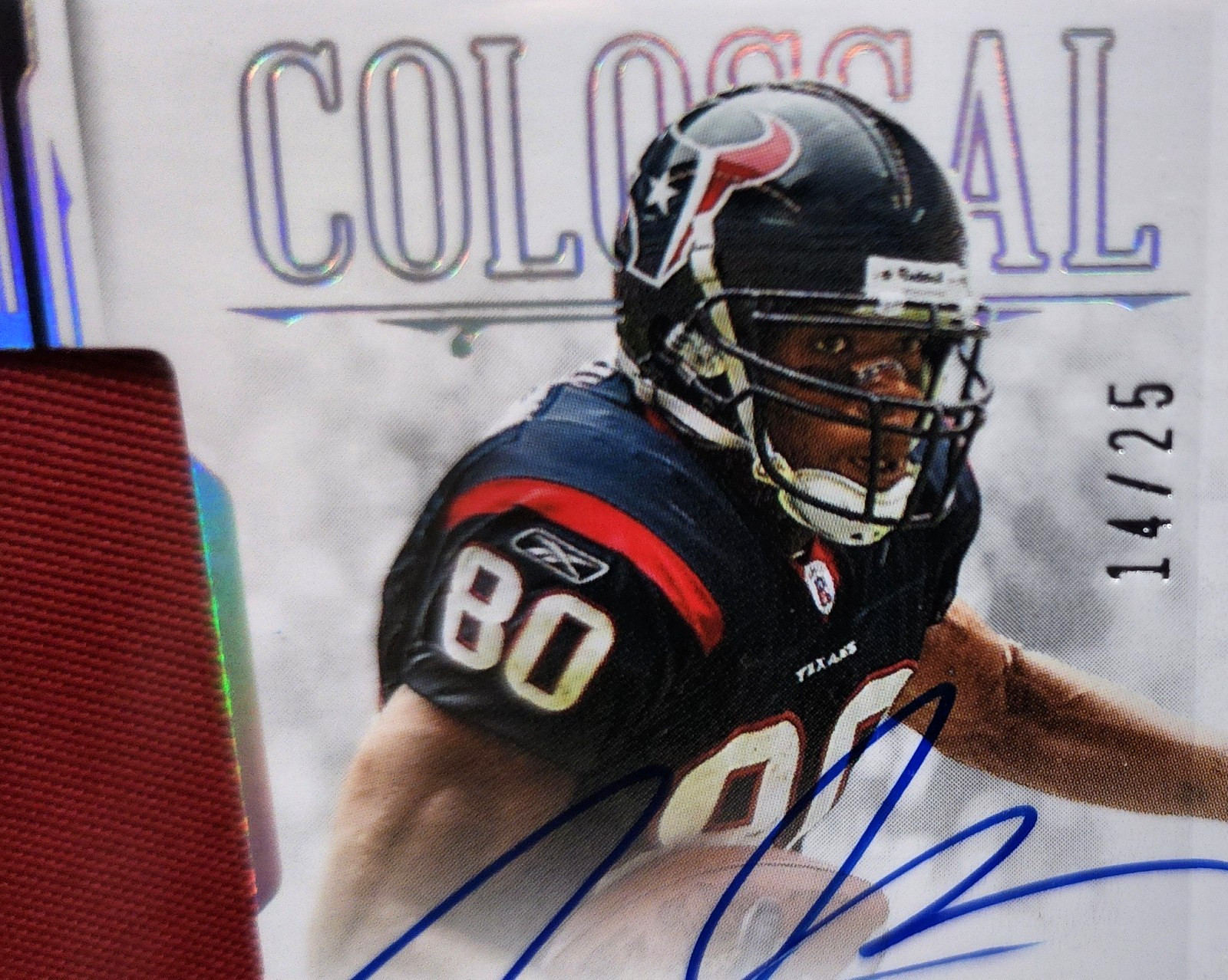 Andre Johnson Patch Auto /25 HOF Texans -2025 Panini National Treasures Colossal view 2