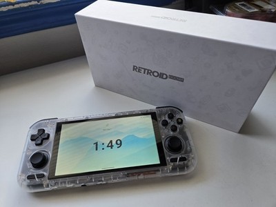 Retroid Pocket 4 Pro Handheld System Clear Style, USB-C  With Case