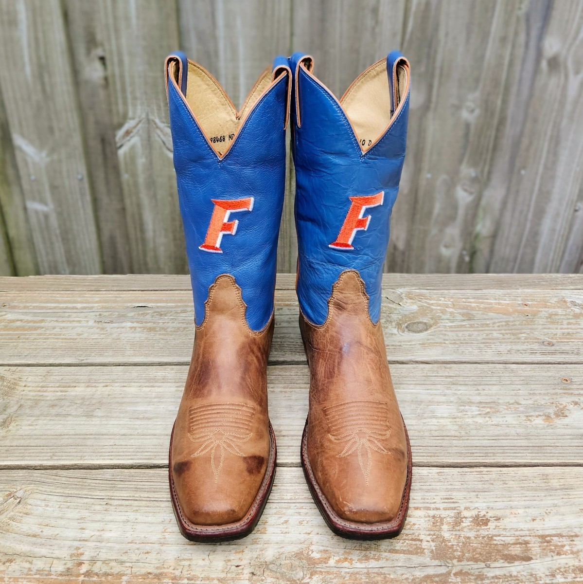 Nocona University Of Florida Gators Cowboy Boots Blue / Orange