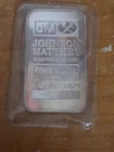 Johnson Matthey 1 Troy Oz. Pure Silver Bar .999+ 902119