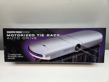 Sharper Image Design Motorized Tie Rack Auto Drive 72 Rotating Hooks SM 605 New