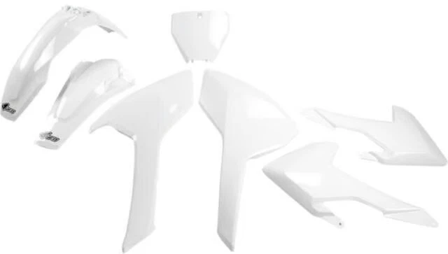 Kit de carrocería completa UFO Plastics - moto de cross blanca HUKIT616-041 Foto 2 de 4
