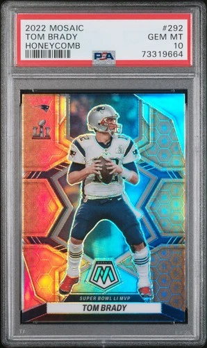 2022 Panini Mosaic #292 Tom Brady Honeycomb PSA 10