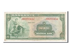 [#154087] Banknote, GERMANY - FEDERAL REPUBLIC, 20 Deutsche Mark, 1948, EF