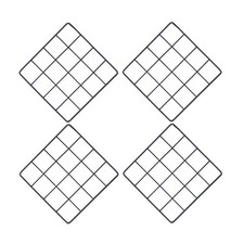 4 Pcs Grid Wall Display Accessories Craft Photo Frames Decorate Wire Panel