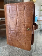 Vintage Filofax Dundee Personal Organizer Made in England Genuine Calf Leather