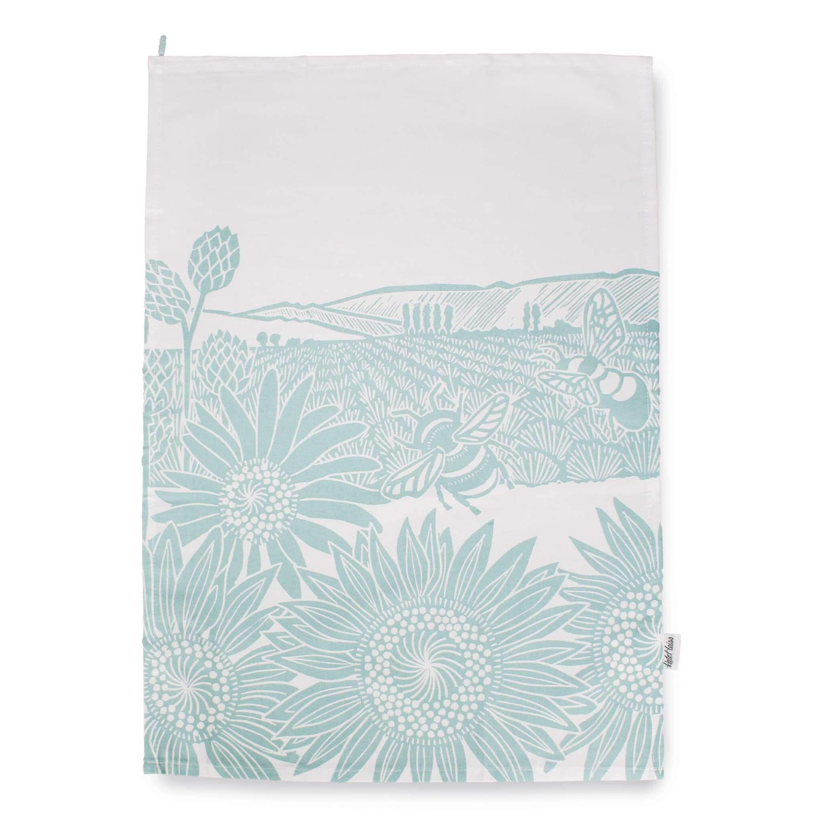NEW Tea Towel (Recycled Cotton) - Kate Heiss (Powder Blue)