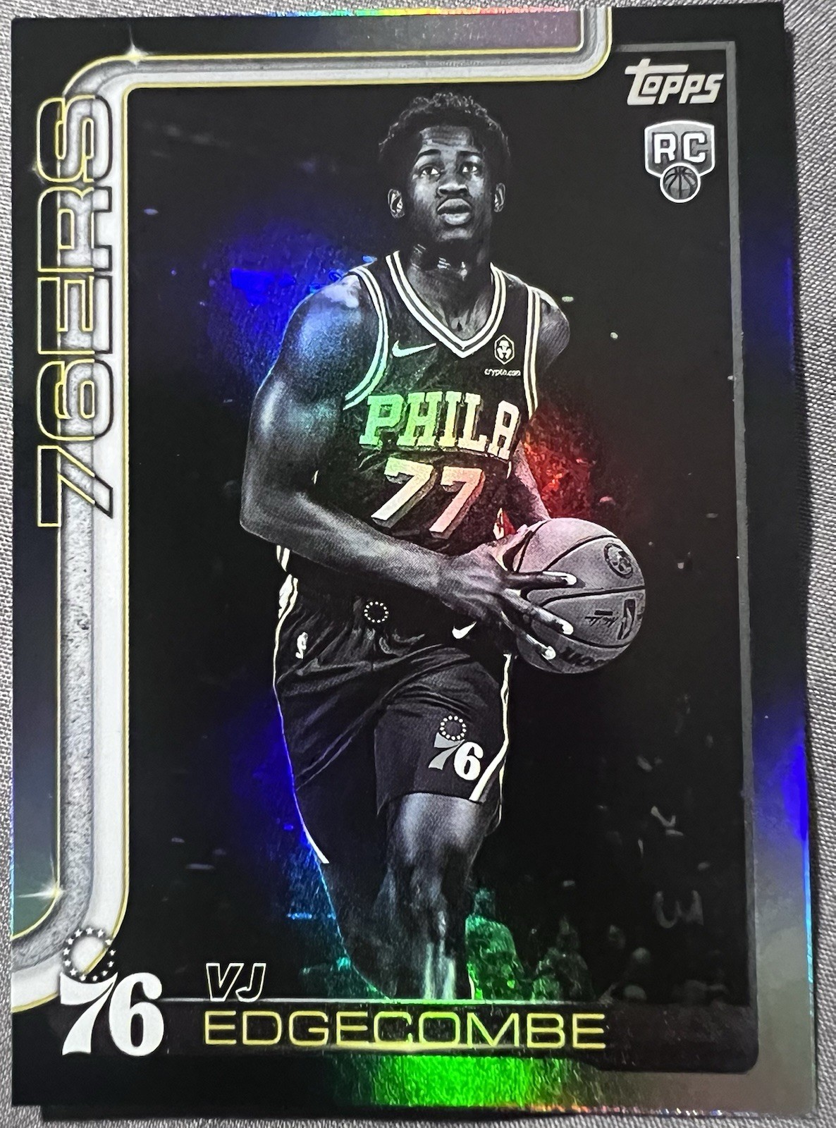 2025-26 Topps Flagship VJ Edgecombe RC Blackout #203
