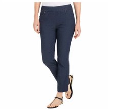 Hilary Radley Women's Pull On Pants Tummy Control Size Small  Color Indigo NWT