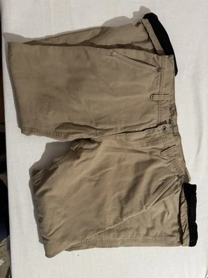 Eddie Bauer Men's Beige Pants Fleece Lined, Ready For Winter Sz 34/34 - Image 1 of 3