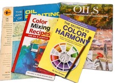 Art Artist Books Lot Painting Drawing Instructional Oil Paint 4 Book Education