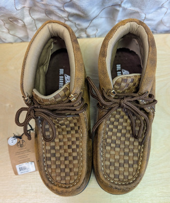 NWT Double Barrel Western Unisex Boys Carson Brown Chukka Boots Shoes Sz 2