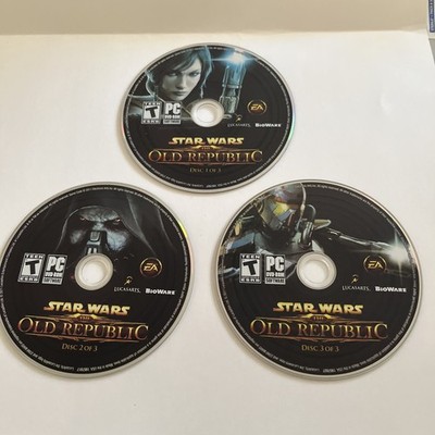 Star Wars The Old Republic (PC, 2011, CIB, 3 Disc Set) Discs Only
