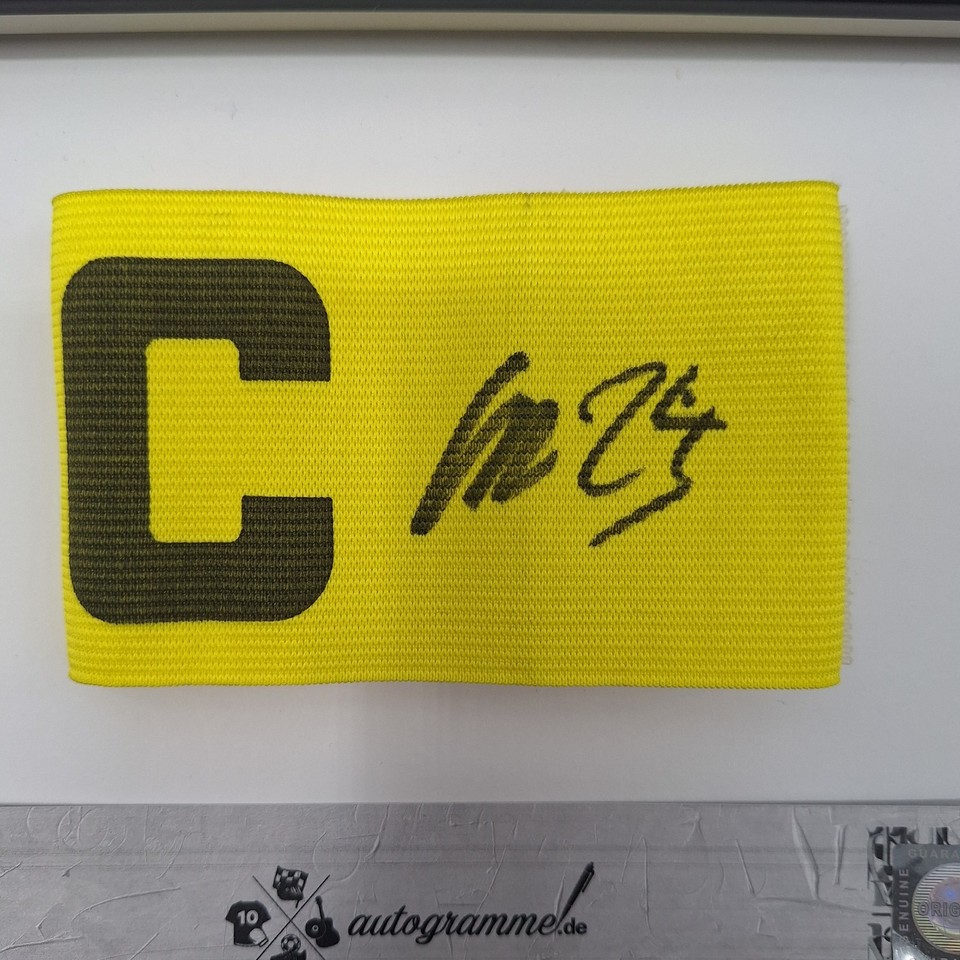Captain's Armband Christian Eriksen Signed In Frame Denmark Autograph ...