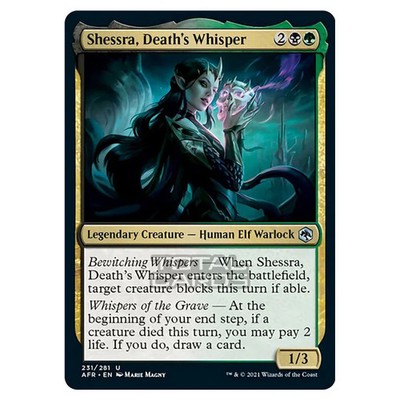 MTG Adventures in the Forgotten Realms Shessra, Death's Whisper 231/281