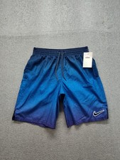 Nike Men Board Short S Blue Ombre Drawstring Casual Comfort Volleyball Swimwear