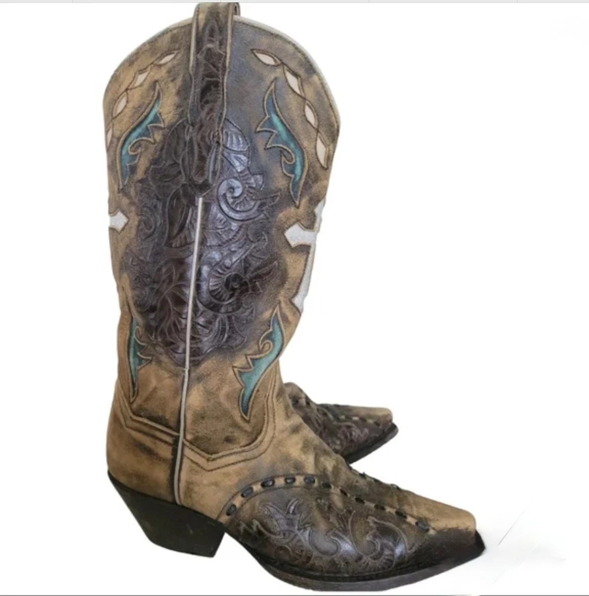 Un Dessin D'une Botte De Cow-boy Avec Des Fleurs Dessus | Photo Premium