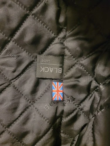 Mens Black Belstaff Black Label Nylon Motorcycle Jacket Leather Trim image 7