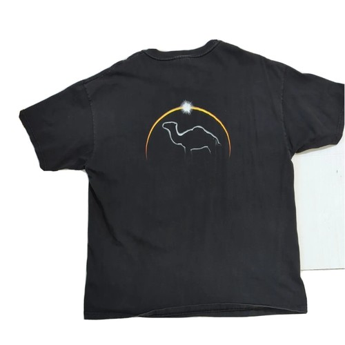 Vintage Camel Cigarettes Logo T Shirt Size XL (46-48) Black Heavyweight Hanes