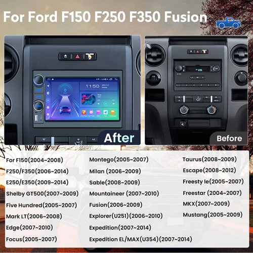 For 2005-2009 Ford Mustang CarPlay Android Auto Car Radio GPS Stereo Wifi Apple - Picture 13 of 16
