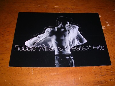 Robbie Williams Post Card 'Greatest Hits / Misunderstood' Cut Out Shaped Promo