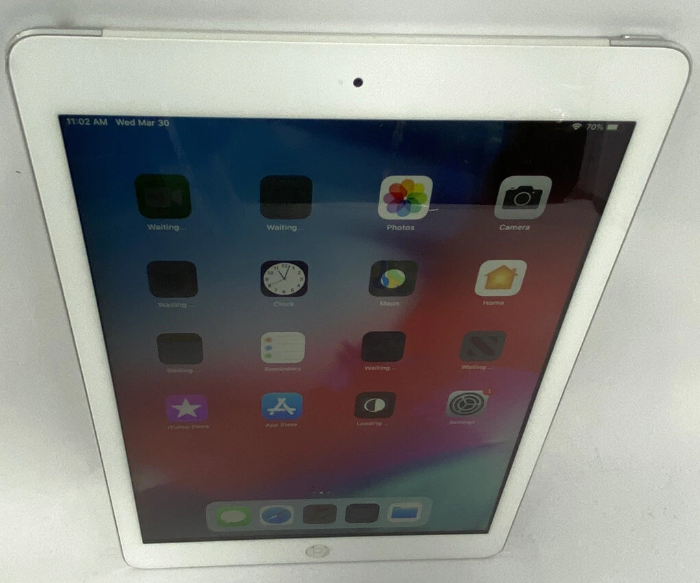 Apple iPad Air A1475 16GB Silver Wi-Fi + Cellular iOS Tablet *Fair*