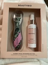 Beauty Bio Glo Pro Microneedling Regeneration Facial Face Skin Tool Kit - Pink