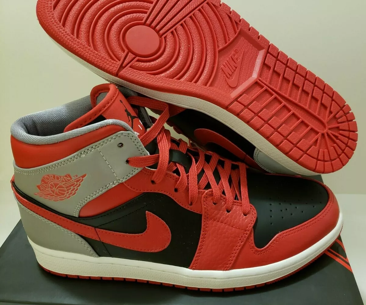 Jordan 1 deals red silver
