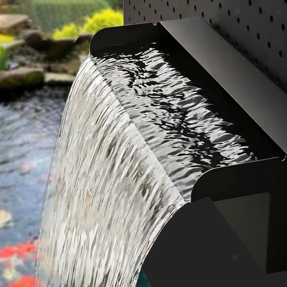 Waterfall Spillway Pool Fountain for SPA Wall Mount Indoor Outdoor Garden
