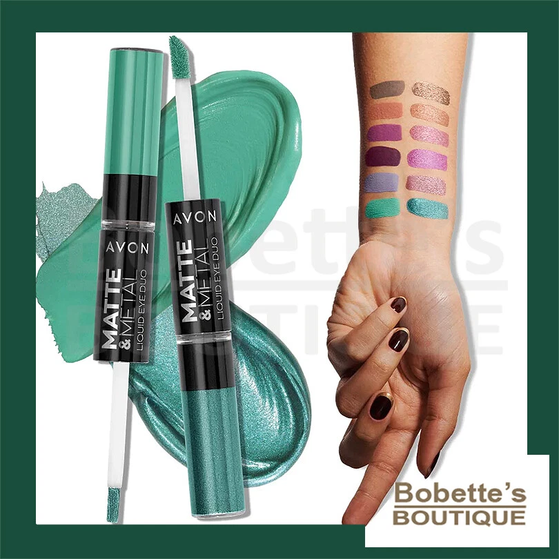 OMBRE À PAUPIÈRES DUO Mate & Métallisée Pailletée Ultra Pigmenté AVON 6 Coloris