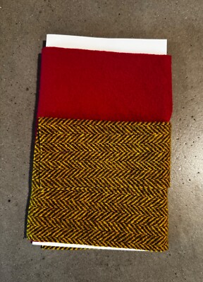 HandDyed Wool; Applique/Hook/Craft; Color2Dye4 (2 pieces) 7'' x 10.'' ; Autumn 1A