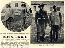 Alpini * Zur Neuuniformierung der italienischen Alpentruppen Bilddokument v.1906