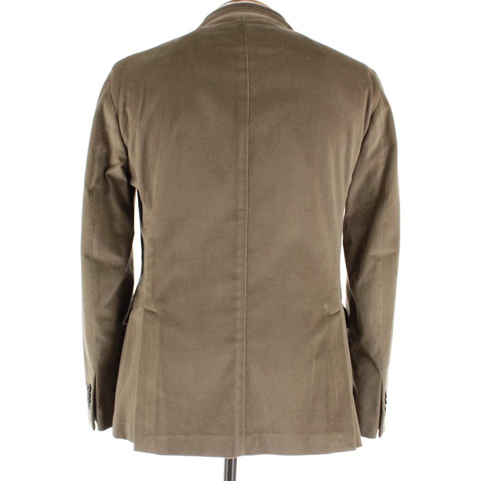 Abrigo deportivo de terciopelo Boglioli nuevo con etiquetas/chaqueta K talla 50R (40R EE. UU.) en mezcla de algodón tostado Foto 4 de 4