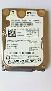 120 GB SATA Western Digital WD1200BEVS-75UST0 5400rpm 2.5" Festplatte