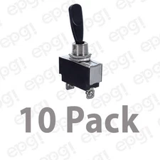 10 PACK SPST (ON/OFF) HEAVYDUTY BAT HANDLE TOGGLE SWITCH 15A-125V # 66-1820-10PK