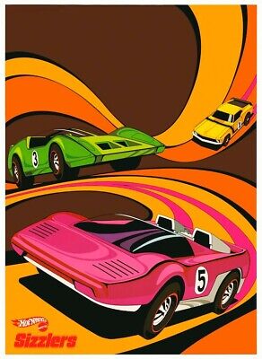 Hot Wheels Sizzler POSTER 1970 Large Rare Diecast Car Toy Matchbox | eBay