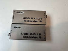 Beige Gefen EXT-USB2.0-LR USB Extender CAT5 R S Set w/ Power Adapters Used 9382