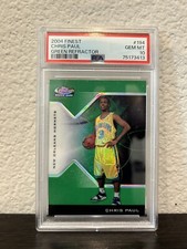 2004-05 Topps Finest Green Refractor Chris Paul RC Rookie /59 PSA 10 🏀