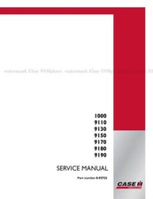 CASE IH 1000 9110 9130 9150 9170 9180 9190 Tractor Service Manual Priority Mail