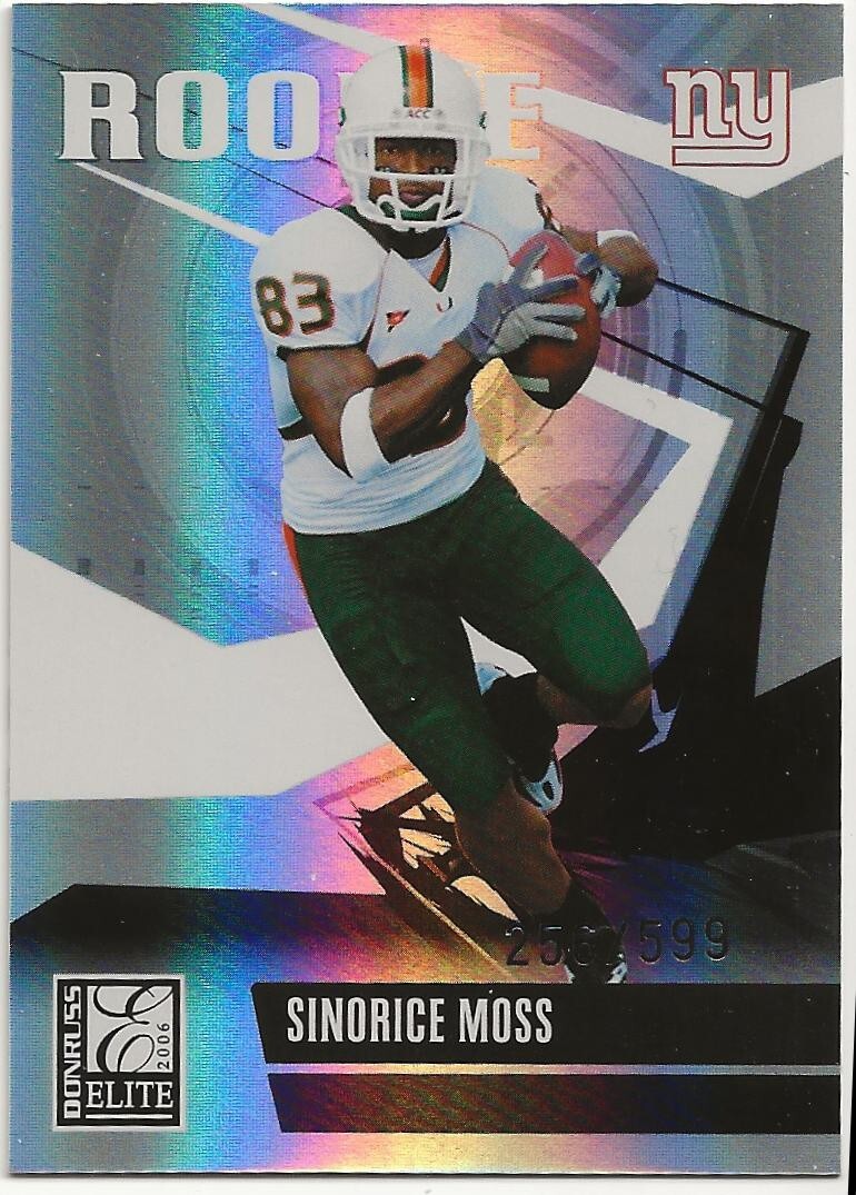 Sinorice Moss Donruss Elite Turn of the Century Autographs #208 Base