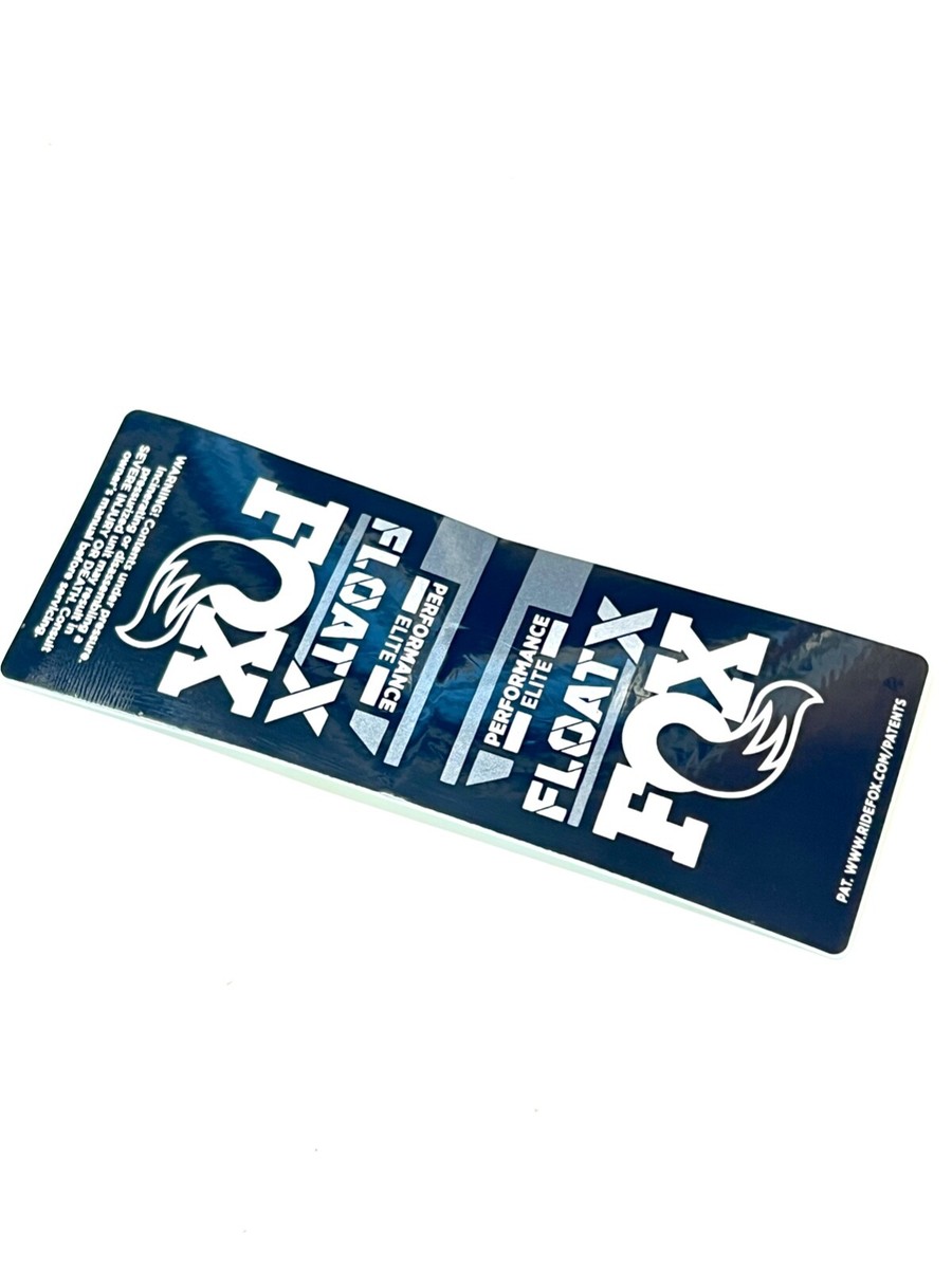 Fox Float X Performance Elite sticker decal for low
