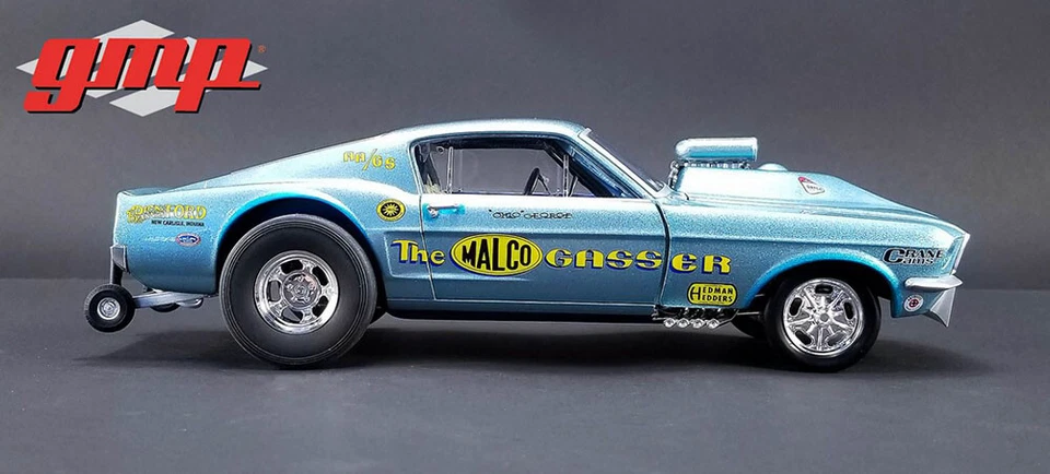 GMP Ohio George 1967 Ford Mustang Malco Gasser with Front Spoiler 1/18. 18879 - Photo 3/4